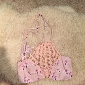 Acacia Island Orchid Panama Bikini Top (L)